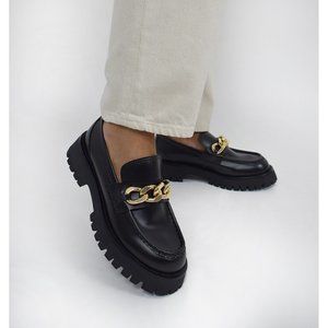 Jeffrey Campbell  Recess Platform loafer with chain
